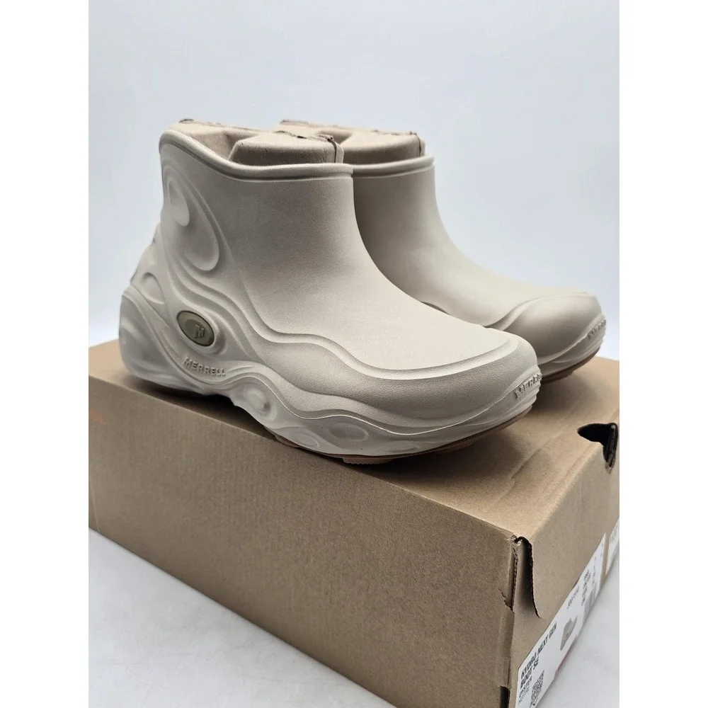Merrell Rain Boots Womens Size 7 Beige Hydro Next Gen SE Ankle Waterproof New